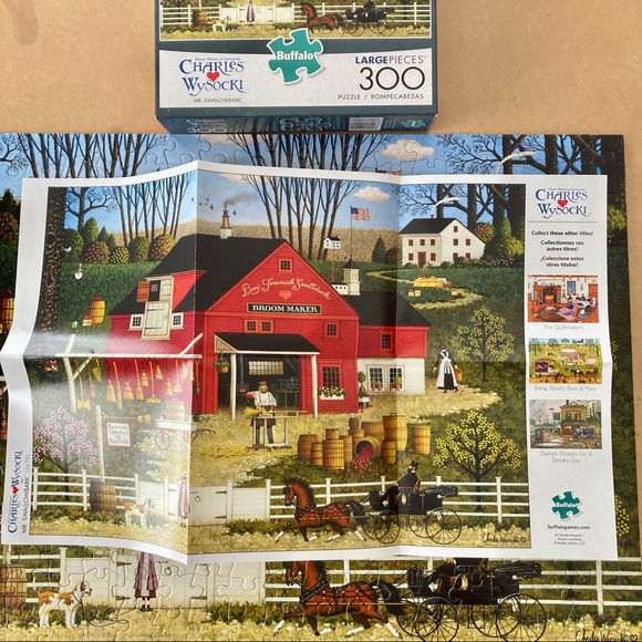 Like new! Buffalo Games Charles Wysocki Mr. Swallowbark 300 Large Piece Puzzle - Picture 3 of 9